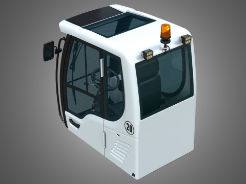 A918 Compact Litronic Excavator Cabin 3Dモデル