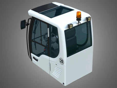 A918 Compact Litronic Excavator Cabin 3D Model