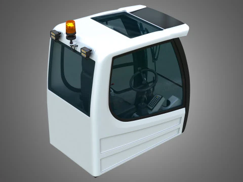A918 Compact Litronic Excavator Cabin 3D Model