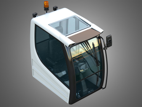 A918 Compact Litronic Excavator Cabin 3Dモデル