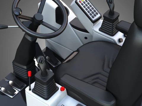 A918 Compact Litronic Excavator Cabin 3D Model