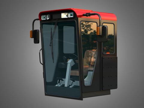 Case Combine 1688 Cabin Modello 3D