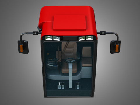Case Combine 1688 Cabin 3Dモデル