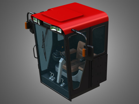 Case Combine 1688 Cabin 3Dモデル
