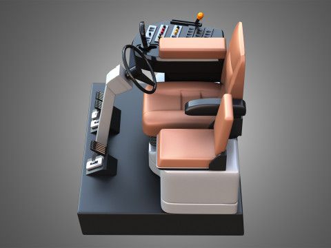 Case Combine 1688 Cabin 3Dモデル