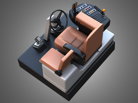 Case Combine 1688 Cabin 3Dモデル