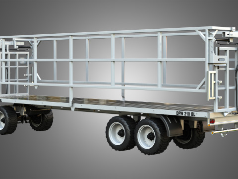 Fliegl DPW 210 Trailer 3Dモデル