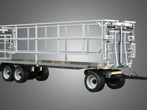 Fliegl DPW 210 Trailer 3Dモデル