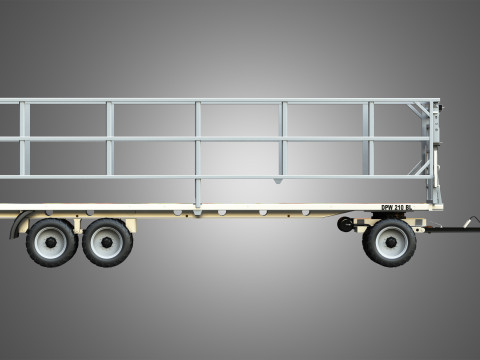 Fliegl DPW 210 Trailer 3Dモデル