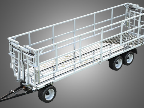 Fliegl DPW 210 Trailer 3Dモデル
