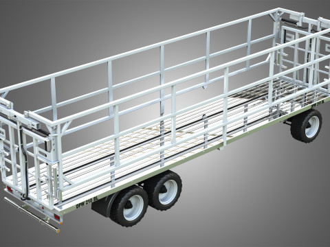 Fliegl DPW 210 Trailer 3Dモデル