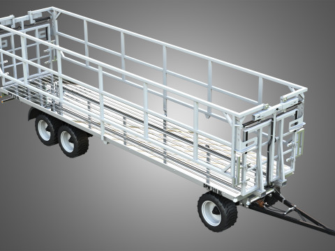 Fliegl DPW 210 Trailer 3Dモデル