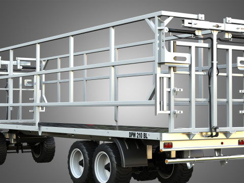 Fliegl DPW 210 Trailer 3Dモデル