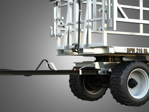 Fliegl DPW 210 Trailer 3Dモデル