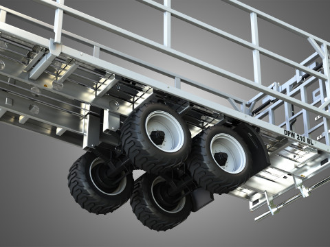 Fliegl DPW 210 Trailer 3Dモデル