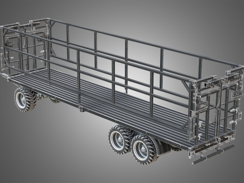 Fliegl DPW 210 Trailer 3Dモデル