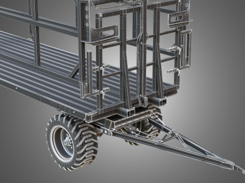 Fliegl DPW 210 Trailer 3Dモデル