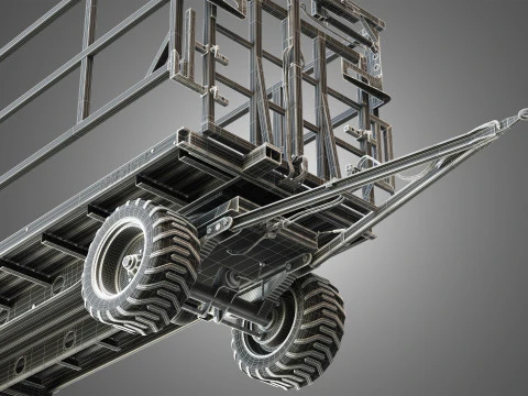 Fliegl DPW 210 Trailer 3D Model