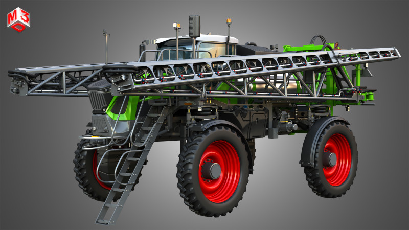 Rogator 900 Series Sprayer 937H 3Dモデル .c4d .max .obj .3ds .fbx .stl .blend