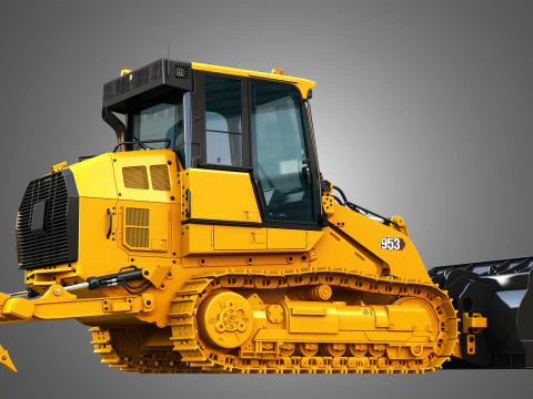 953 履带式装载机 - 铲斗 3D 模型