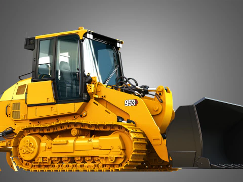 953 履带式装载机 - 铲斗 3D 模型