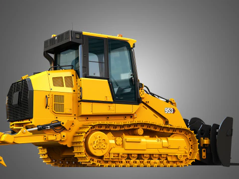 953 Track Loader - Fork 3D Model