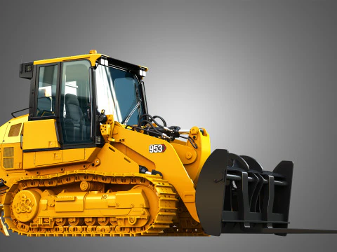 953 Track Loader - Fork 3D Model