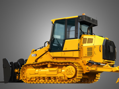 953 Track Loader - Fork 3D Model