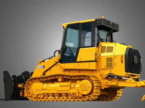 953 Track Loader - Fork 3D Model