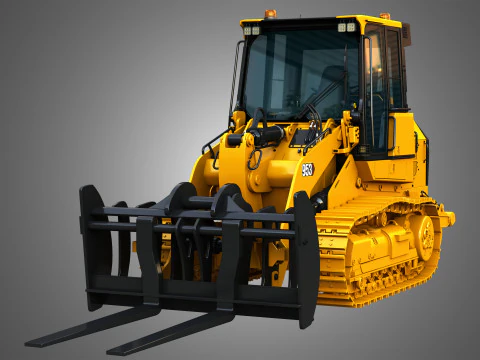 953 Track Loader - Fork 3D Model