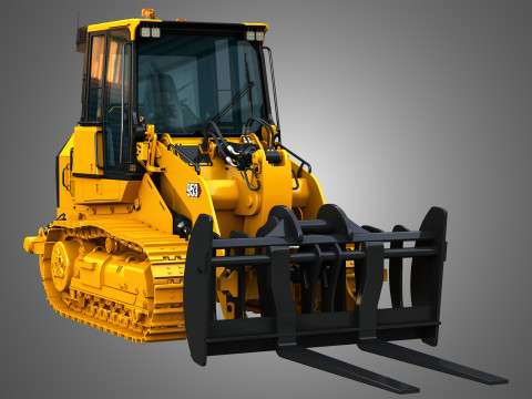 953 Track Loader - Fork 3D Model