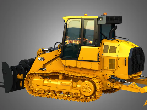 953 Track Loader - Fork 3D Model