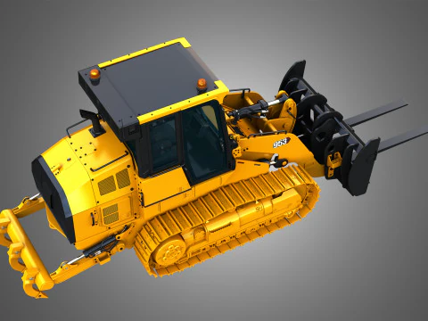 953 Track Loader - Fork 3D Model