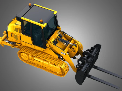953 Track Loader - Fork 3D Model