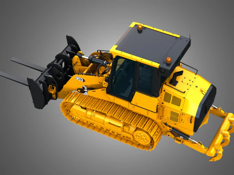 953 Track Loader - Fork 3D Model