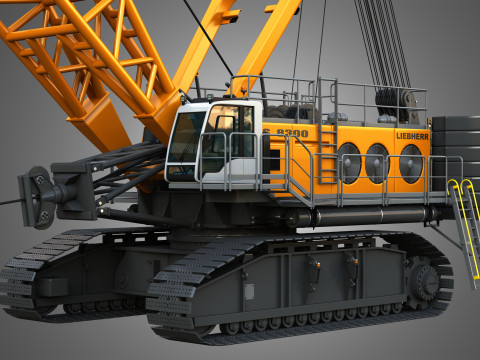 HS 8300 mining dragline 3D 模型