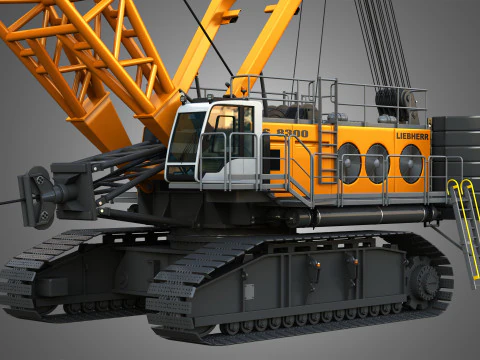 Dragline mineraria HS 8300 Modello 3D