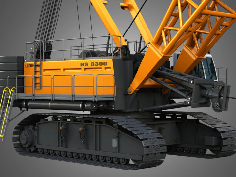 HS 8300 mining dragline 3D Model