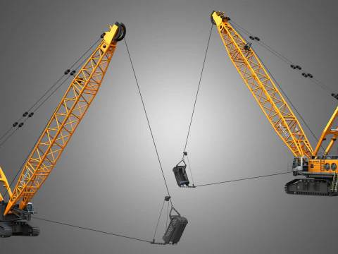 HS 8300 mining dragline 3D Model