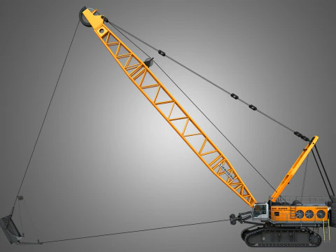 HS 8300 mining dragline 3D Model