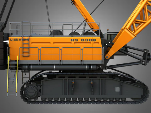 HS 8300 mining dragline 3D Model