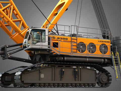 HS 8300 mining dragline 3D Model