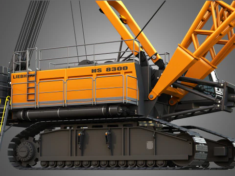 HS 8300 mining dragline 3D Model