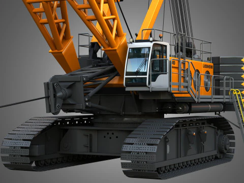 HS 8300 mining dragline 3D Model