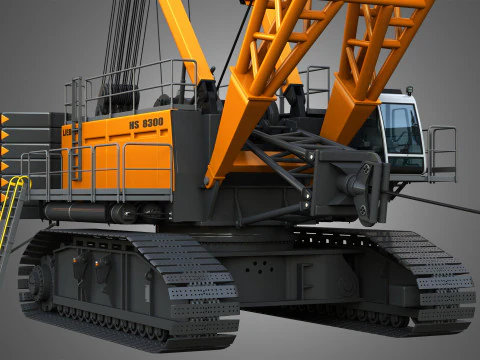 HS 8300 mining dragline 3D Model