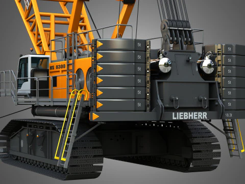 HS 8300 mining dragline 3D Model