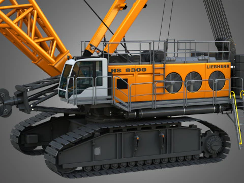 HS 8300 mining dragline 3D Model