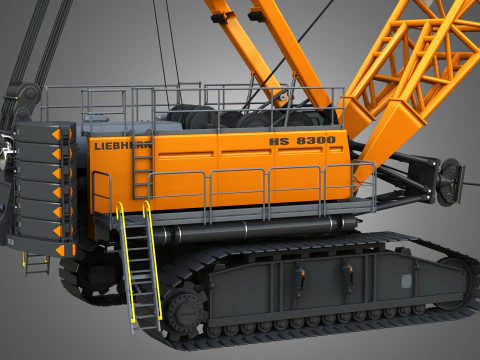 HS 8300 mining dragline 3D Model