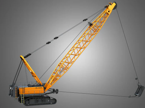 HS 8300 mining dragline 3D Model