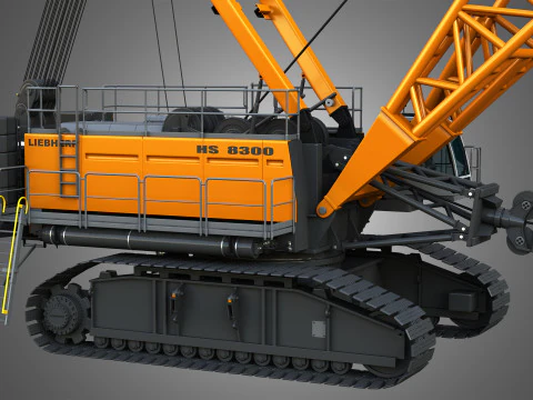 HS 8300 mining dragline 3D Model
